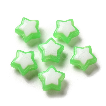 Imitation Jelly Transparent Acrylic Beads LS-SACR-R741-03C-1