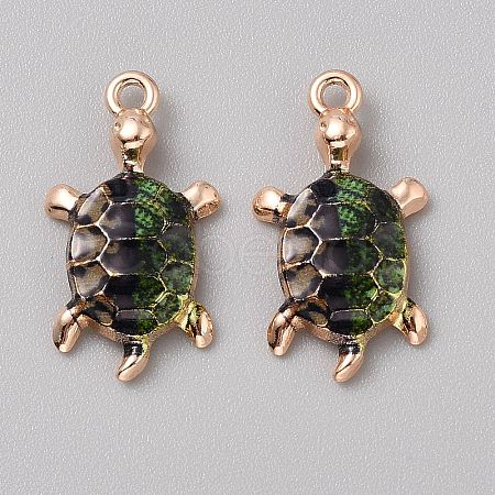 Alloy Enamel Pendants FIND-CJC0027-01G-11-1