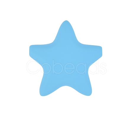 Star Silicone Beads PW-WG37751-31-1