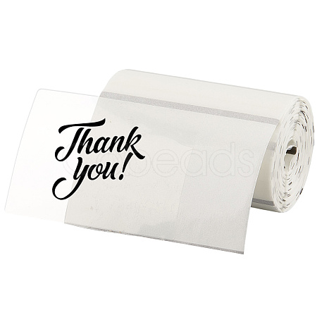 1 Roll 200Pcs PET Adhesive Stickers STIC-SP0001-04-1