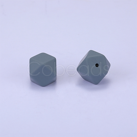 Hexagonal Silicone Focal Beads SI-JX0020A-10-1