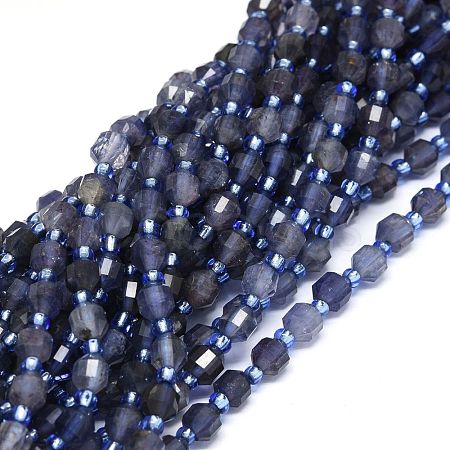 Natural Iolite Beads Strands G-O201B-02-1