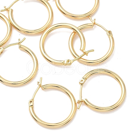SHEGRACE Brass Hoop Earrings XGR0020G-68G-1