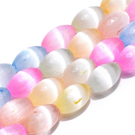 Dyed Natural Selenite Beads Strands G-T138-233M-1