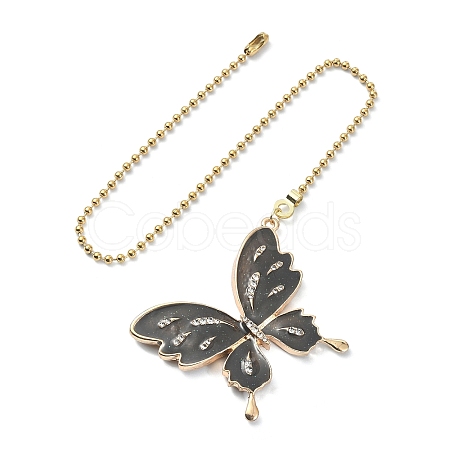 Butterfly Alloy Rhinestone Ceiling Fan Pull Chain Extenders FIND-JF00115-05-1