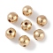 CCB Plastic Round Beads, Golden, 5.5x5mm, Hole: 1.2mm