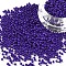 11/0 Grade A Baking Paint Glass Seed Beads, Round, Mauve, 2.3x1.5mm, Hole: 1mm, about 5300pcs/50g