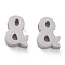 Non-Tarnish 304 Stainless Steel Charms, Mark &, Stainless Steel Color, 10x7.7x3mm, Hole: 1.6mm