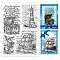 PVC Plastic Stamps, for DIY Scrapbooking, Photo Album Decorative, Cards Making, Stamp Sheets, Nautical Theme, 16x11x0.3cm