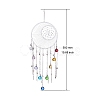 Woven Web/Net with Glass Round Pendant Decorations PW-WG61351-04-1