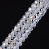 Electroplate Glass Beads Strands EGLA-R016-4m-25-1
