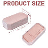 Velvet Ring Organizer Boxes with Lid CON-WH0089-191-2