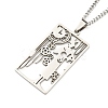 Non-Tarnish 304 Stainless Steel Pendant Necklaces NJEW-L118-02P-06-1