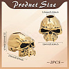 2Pcs Brass European Beads KK-PH0013-56AG-2