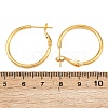Brass Hoop Earrings EJEW-C171-02G-5