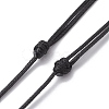 Adjustable Waxed Cord Pendant Necklace Makings NJEW-JN04668-5