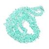 Spray Painted Transparent Glass Beads Strands GLAA-P060-01A-08-2