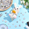 80Pcs 5 Styles 2-Hole Shell Buttons BUTT-ME0001-44-4