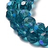 Electroplate Transparent Glass Beads Strands EGLA-A035-T10mm-L12-3