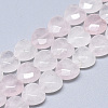 Natural Rose Quartz Beads Strands X-G-S357-E01-07-1