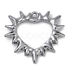 Rack Plating Alloy Pendants PALLOY-R151-21B-1