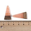 Resin & Wood Pendants WOOD-F015-03G-3