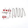 Alloy Car Tow Hook Trailer Chain Set FIND-WH0067-84-2