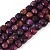 Natural Tiger Eye Dyed Beads Strands G-H028-A01-07A-1