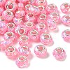 Transparent Resin Rondelle European Beads RESI-S023-23-1