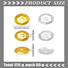 120G 2 Colors Plastic Paillette Beads FIND-LP0003-34-2