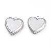 Non-Tarnish 304 Stainless Steel Locket Pendants STAS-K192-09P-2