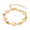 304 Stainless Steel Link  Bracelets for Women BJEW-U026-02A-G-2