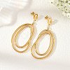 304 Stainless Steel Stud Dangle Earrings EJEW-JE07387-1
