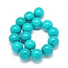 Natural Magnesite Round Bead Strands TURQ-E022-38B-25mm-2