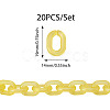 20Pcs Transparent Acrylic Quick Link Connectors OACR-TADJ0001-03K-2