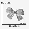 304 Stainless Steel Stylish Bowknot Stud Earrings VW6611-1-1