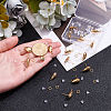 Teardrop Brass Stud Earring Findings KK-CN0003-40-3
