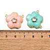 Brass Micro Pave Clear Cubic Zirconia Pendants KK-S508-52G-01-3