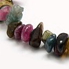 Natural Multicolor Tourmaline Nuggets Bead Strands G-L154-B-07-2