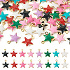 50Pcs 304 Stainless Steel Enamel Charms STAS-TA0003-32D-1