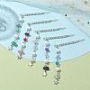 Natural Gemstone Chip & Pearl Hair Bobby Pin PHAR-JH00102-2
