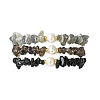 3Pcs 3 Styles Natural Mixed Gemstone Chip & Cultured Freshwater Pearl Beaded Stretch Bracelets Set for Women BJEW-JB13762-09-4