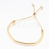 Adjustable Brass Bolo Bracelets BJEW-P218-05-2