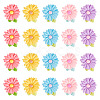 20pcs Opaque Resin Cabochons RESI-TADJ0001-08E-1
