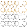 100Pcs 2 Colors 304 Stainless Steel Leverback Earring Findings STAS-ME0001-23-1