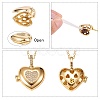 Brass Micro Pave Clear Cubic Zirconia Diffuser Locket Pendants ZIRC-SZ0003-60-2