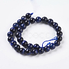 Natural Blue Tiger Eye Beads Strands G-G099-6mm-13-2