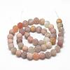 Natural Sunstone Beads Strands G-R446-8mm-36-2