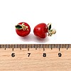 Brass Enamel Pendants KK-Z104-06G-03-3