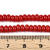 Opaque Solid Color Glass Beads Strands GLAA-ZX008-4mm-18N-4
